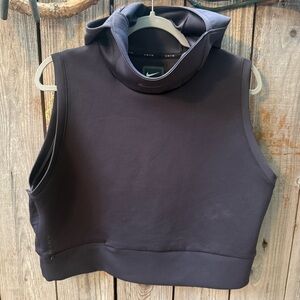 Nike Dark Gray Sleeveless Athletic Hoodie